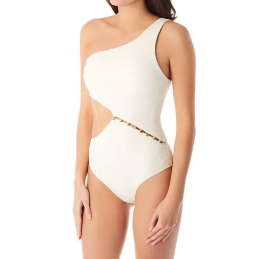 NWT Red Carter Peri One Piece Swimsuit Ivory Size S
